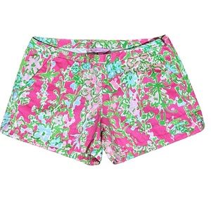 Lilly Pulitzer Adie Pink Southern Charm Shorts Size 4